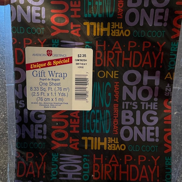 American Greetings vintage wrapping paper lot of 7 - Picture 6 of 8